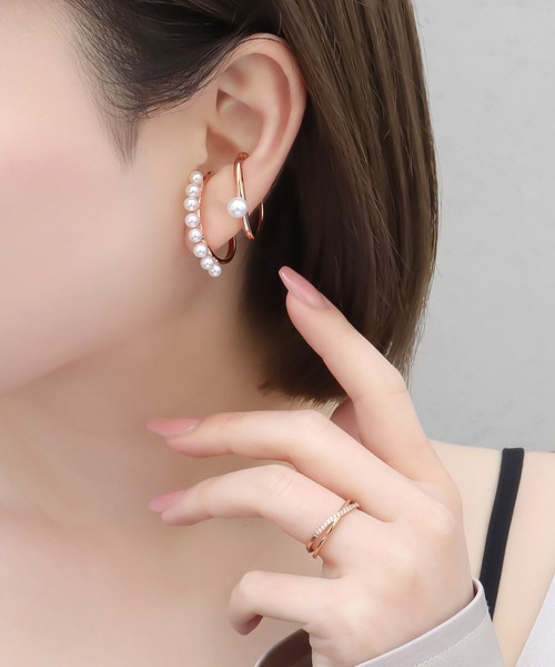 blackdia ocean（ブラックダイヤオーシャン）の「blackdia ocean レイヤードリング（リング・レディース・ゴールド/ピンクゴールド/シルバー・11号/13号/16号/18号）」の11枚目の写真