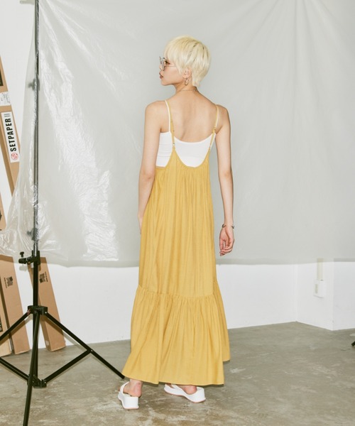 ワンピース habi JQ Cami Dress Bi-color JQ Cami Dress – MARTE