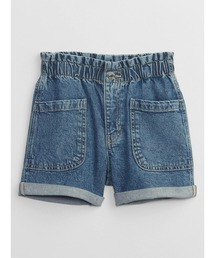 GAP（ギャップ）の「ウォッシュウェル ハイライズ ペーパーバッグ マムジーン ショートパンツ (キッズ)（デニムパンツ・キッズ）」