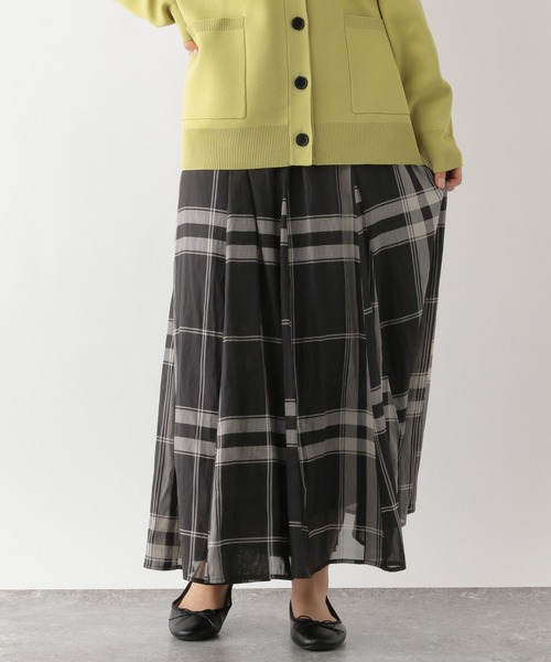 GLOBAL WORK(グローバルワーク)の「エアリーリラックスフレアスカート/171747(スカート・レディース・その他2/その他3/チェック/ダークグレー/ブルー/グレー系その他/カーキ/イエロー系その他3/ブルー系その他7/その他・FREE/SHORT)」の9枚目の写真