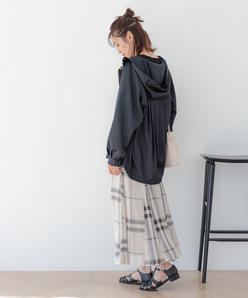 GLOBAL WORK(グローバルワーク)の「エアリーリラックスフレアスカート/171747(スカート・レディース・その他2/その他3/チェック/ダークグレー/ブルー/グレー系その他/カーキ/イエロー系その他3/ブルー系その他7/その他・FREE/SHORT)」の21枚目の写真