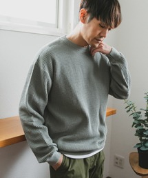 ドライタッチワッフルニット