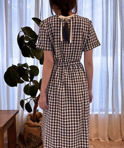 Lover's Birthday ギンガム　チェック　総柄　ドット　ワンピース ギンガムチェック柄ワンピース | outlet | axes femme online shop
