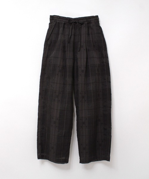 RNA-N（アールエヌエーエヌ）の「R4081 シアーチェックストレートパンツ（その他パンツ・レディース・ブラック/ブルー/ライトベージュ・MEDIUM）」の2枚目の写真