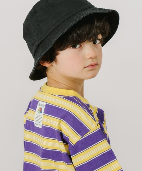 FRUIT OF THE LOOM（フルーツオブザルーム）の「【Fruit Of The Loom(フルーツオブザルーム)】別注マルチボーダーTシャツ(KIDS)（Tシャツ/カットソー・キッズ・アイボリー/グリーン/パープル・110cm/130cm/120cm/140cm）」の11枚目の写真