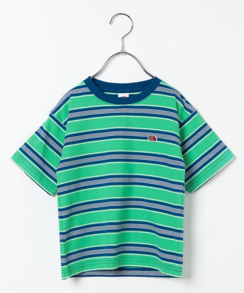 FRUIT OF THE LOOM（フルーツオブザルーム）の「【Fruit Of The Loom(フルーツオブザルーム)】別注マルチボーダーTシャツ(KIDS)（Tシャツ/カットソー・キッズ・アイボリー/グリーン/パープル・110cm/130cm/120cm/140cm）」の22枚目の写真