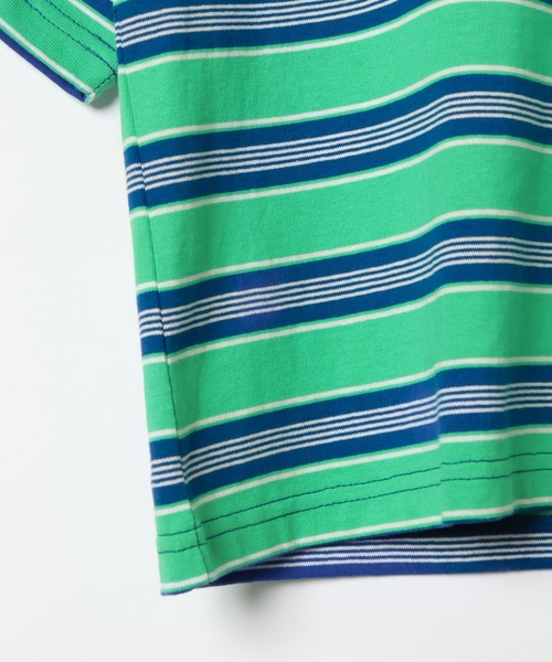 FRUIT OF THE LOOM（フルーツオブザルーム）の「【Fruit Of The Loom(フルーツオブザルーム)】別注マルチボーダーTシャツ(KIDS)（Tシャツ/カットソー・キッズ・アイボリー/グリーン/パープル・110cm/130cm/120cm/140cm）」の19枚目の写真