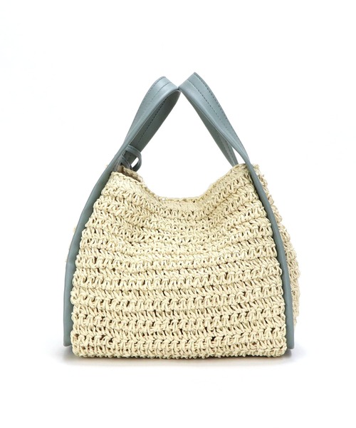 Bermosa（ベルモサ）の「タッセル付き かごバッグ（かごバッグ・レディース・ブラック/ピンクベージュ/ブラウン系その他/ブルー/マスタード・FREE）」の18枚目の写真