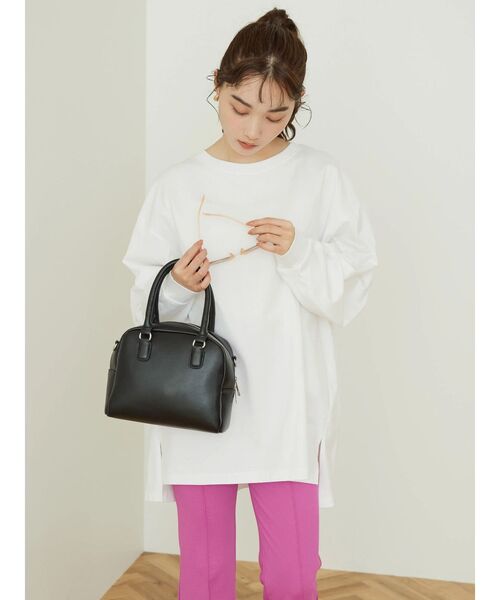 AMERICAN HOLIC(アメリカンホリック)の「デザインスリーブサイドスリットカットチュニック(チュニック・レディース・サックスブルー/ピンク/ネイビー/オフホワイト/その他7・M/L)」の12枚目の写真