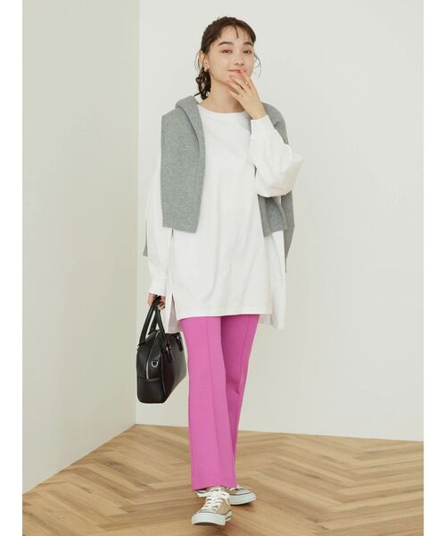 AMERICAN HOLIC(アメリカンホリック)の「デザインスリーブサイドスリットカットチュニック(チュニック・レディース・サックスブルー/ピンク/ネイビー/オフホワイト/その他7・M/L)」の17枚目の写真