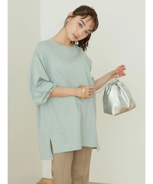 AMERICAN HOLIC(アメリカンホリック)の「デザインスリーブサイドスリットカットチュニック(チュニック・レディース・サックスブルー/ピンク/ネイビー/オフホワイト/その他7・M/L)」の21枚目の写真