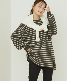 AMERICAN HOLIC | デザインスリーブサイドスリットカットチュニック(チュニック)