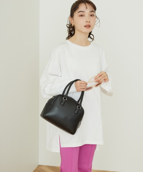 AMERICAN HOLIC(アメリカンホリック)の「デザインスリーブサイドスリットカットチュニック(チュニック・レディース・サックスブルー/ピンク/ネイビー/オフホワイト/その他7・M/L)」の2枚目の写真