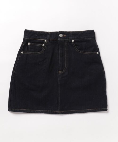 MAJESTIC LEGON(マジェスティックレゴン)の「デニムミニスカート(デニムスカート・レディース・ブルー/ネイビー・MEDIUM)」の2枚目の写真