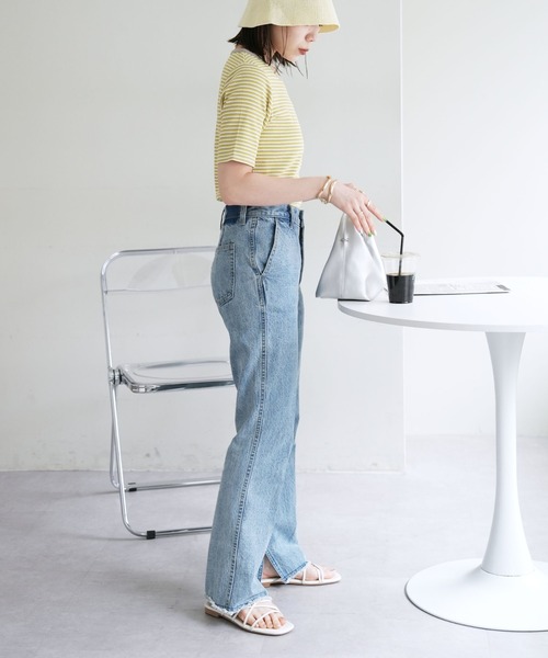 【WEB限定】マルチボーダーリンガーTシャツ