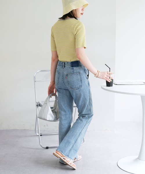 【WEB限定】マルチボーダーリンガーTシャツ