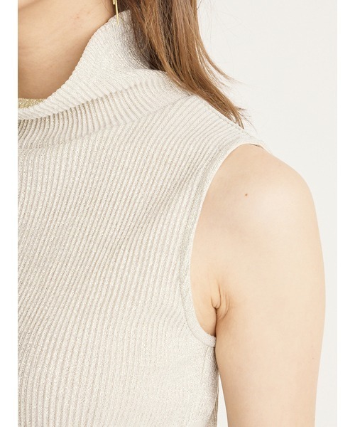 SNIDEL（スナイデル）の「ラメカットハイネック（Tシャツ/カットソー・レディース・ピンク/ホワイト/ブラック・FREE）」の11枚目の写真