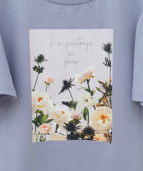 Blumarine 花柄フリル袖Tシャツ 楽天市場】Tシャツ レディース 花柄 水彩 夏 トップス
