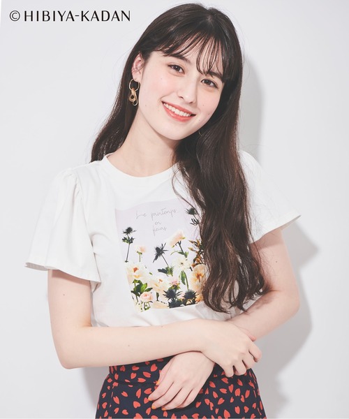 Milly フラワープリント 半袖トップス サイズ0 楽天市場】Tシャツ レディース 花柄 水彩 夏 トップス