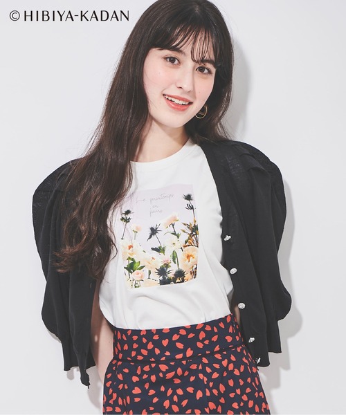 Milly フラワープリント 半袖トップス サイズ0 楽天市場】Tシャツ レディース 花柄 水彩 夏 トップス