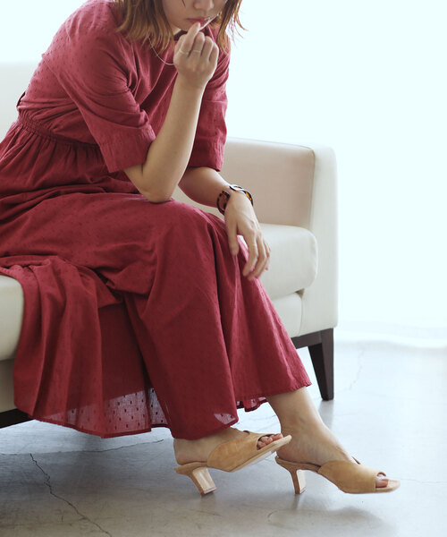 La TOTALITE（ラトータリテ）の「【FABIO RUSCONI /ファビオルスコーニ】スウェードミュール（サンダル・レディース・グリーン/ベージュ・38/36/37）」の9枚目の写真