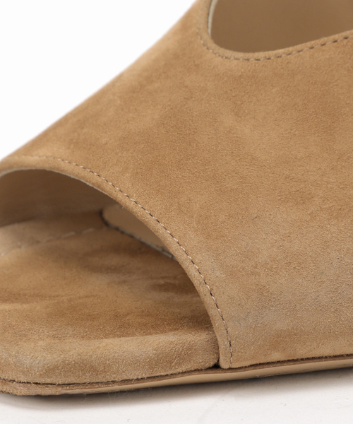 La TOTALITE（ラトータリテ）の「【FABIO RUSCONI /ファビオルスコーニ】スウェードミュール（サンダル・レディース・グリーン/ベージュ・38/36/37）」の3枚目の写真