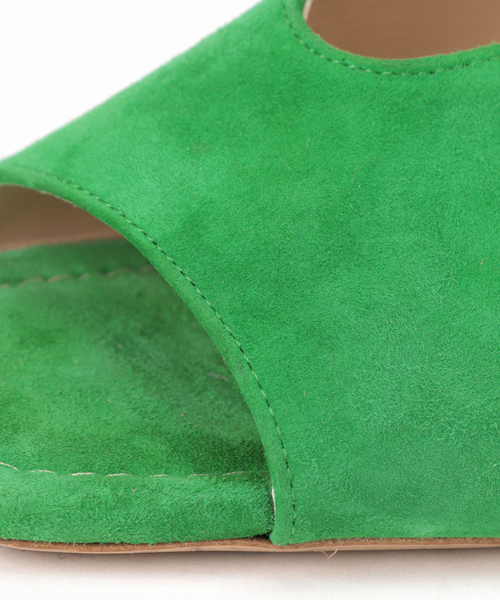 La TOTALITE（ラトータリテ）の「【FABIO RUSCONI /ファビオルスコーニ】スウェードミュール（サンダル・レディース・グリーン/ベージュ・38/36/37）」の5枚目の写真
