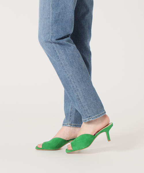 La TOTALITE（ラトータリテ）の「【FABIO RUSCONI /ファビオルスコーニ】スウェードミュール（サンダル・レディース・グリーン/ベージュ・38/36/37）」の7枚目の写真