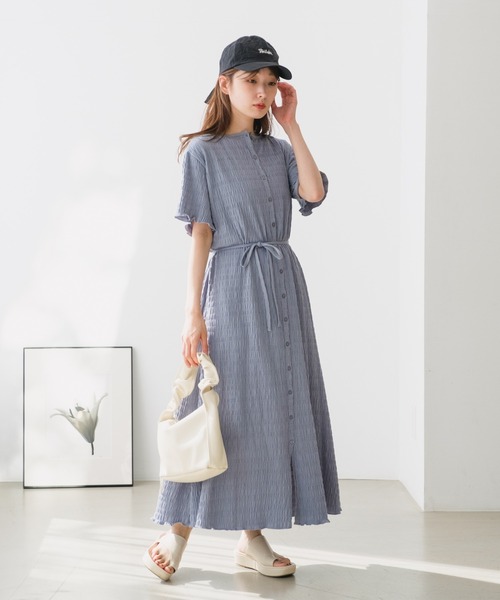 極美品♡ルネ♡シャーリングワンピース Kastane（カスタネ）の「【サイズ展開あり/WEB限定】カット