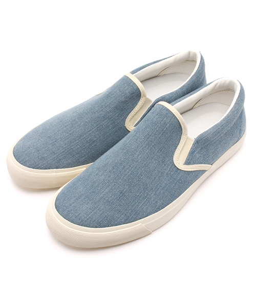 AZUL by moussy(アズールバイマウジー)の「デニムスリッポン(スリッポン・メンズ・サックスブルー・SMALL/LARGE/MEDIUM)」の1枚目の写真