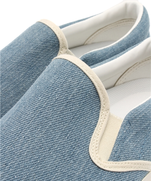 AZUL by moussy(アズールバイマウジー)の「デニムスリッポン(スリッポン・メンズ・サックスブルー・SMALL/LARGE/MEDIUM)」の5枚目の写真