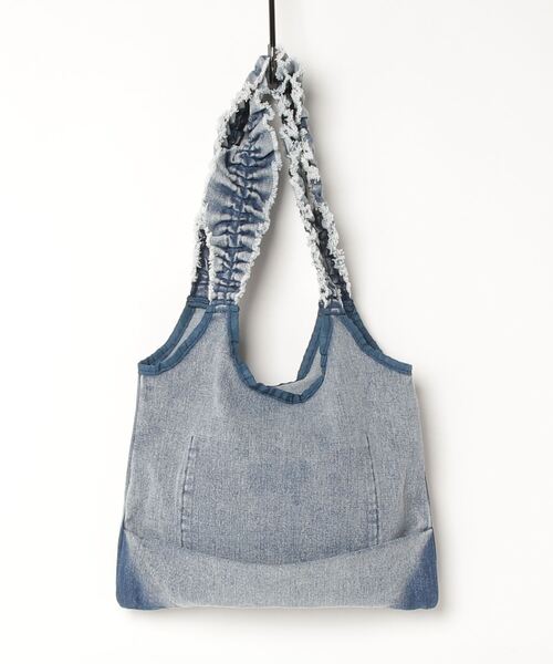 HELOYSE（エロイーズ）の「SHOULDER ON LOVE FADE DENIM MINI（トートバッグ・レディース・ブルー・ONE SIZE）」の8枚目の写真