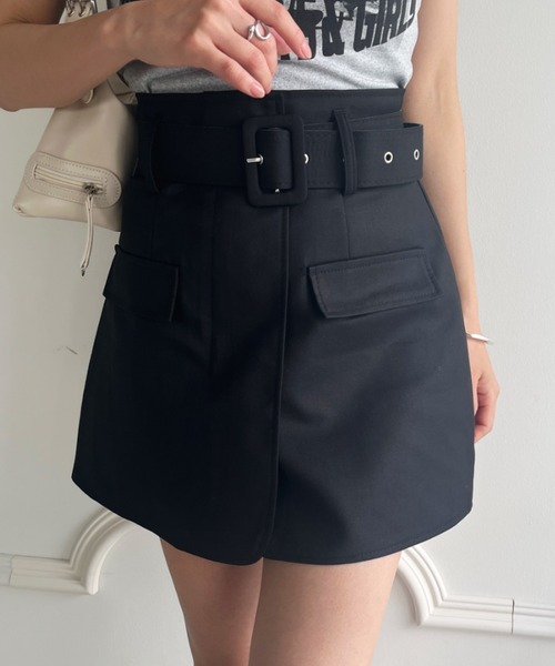 美品✨バーバリー　ノバチェック　台形スカート　M ベルト付 タイト　希少　y2k BURBERRY BLUE LABEL - バーバリーブルーレーベル ノバチェック