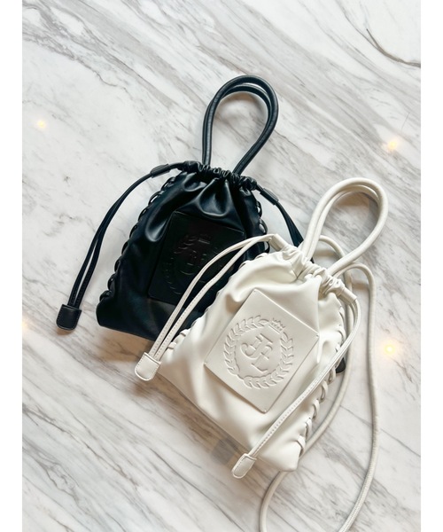 jumelle（ジュメロ）の「【累計販売1500個突破】JM emblem draw bag（ショルダーバッグ・レディース・ブラック/アイボリー・FREE）」の17枚目の写真