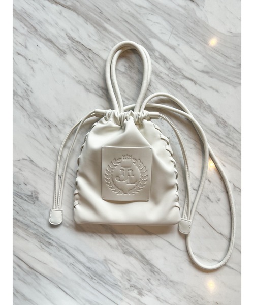jumelle（ジュメロ）の「【累計販売1500個突破】JM emblem draw bag（ショルダーバッグ・レディース・ブラック/アイボリー・FREE）」の15枚目の写真