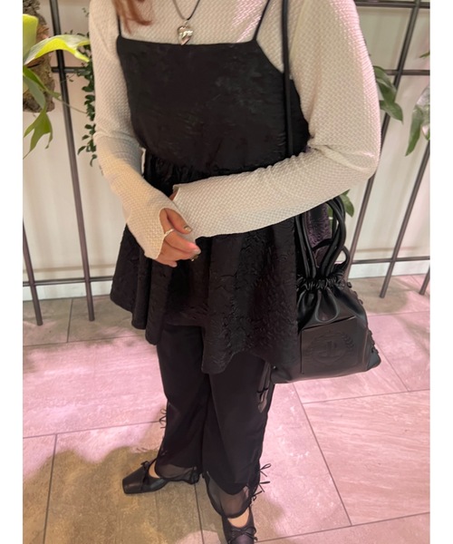 jumelle（ジュメロ）の「【累計販売1500個突破】JM emblem draw bag（ショルダーバッグ・レディース・ブラック/アイボリー・FREE）」の20枚目の写真