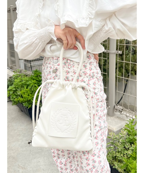 JUMELLE（ジュメロ）の「【累計販売1500個突破】JM emblem draw bag（ショルダーバッグ・レディース・ブラック/アイボリー・FREE）」の10枚目の写真