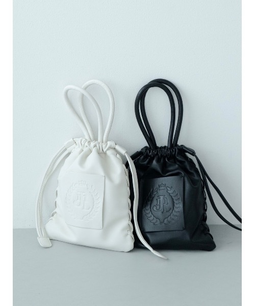 JUMELLE（ジュメロ）の「【累計販売1500個突破】JM emblem draw bag（ショルダーバッグ・レディース・ブラック/アイボリー・FREE）」の13枚目の写真