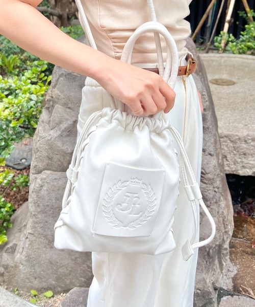 JUMELLE（ジュメロ）の「【累計販売1500個突破】JM emblem draw bag（ショルダーバッグ・レディース・ブラック/アイボリー・FREE）」の18枚目の写真