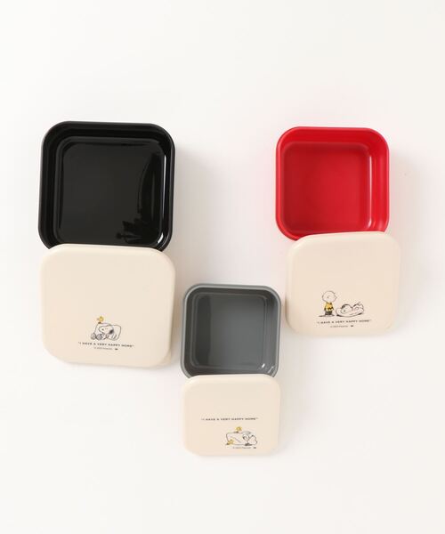 PEANUTS（ピーナッツ）の「〈PEANUTS/ピーナッツ〉SNOOPY SEALED LUNCH BOX/スヌーピーランチボックス 3個
