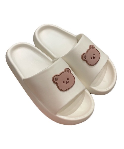 LAC-VERT（ラック・ヴェール）の「ベアシャワーサンダル/スリッパ（サンダル・レディース・ブラック/アイボリー・L/M）」の15枚目の写真