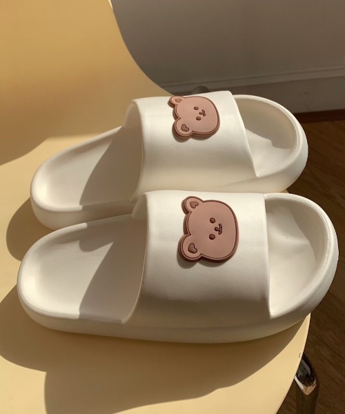 LAC-VERT（ラック・ヴェール）の「ベアシャワーサンダル/スリッパ（サンダル・レディース・ブラック/アイボリー・L/M）」の13枚目の写真