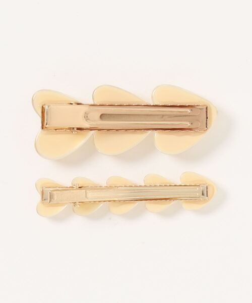 LOWRYS FARM（ローリーズファーム）の「ハートクリップ　 906306（バレッタ/ヘアクリップ・レディース・ブラウン/アイボリー/グレー/キャメル・FREE）」の5枚目の写真