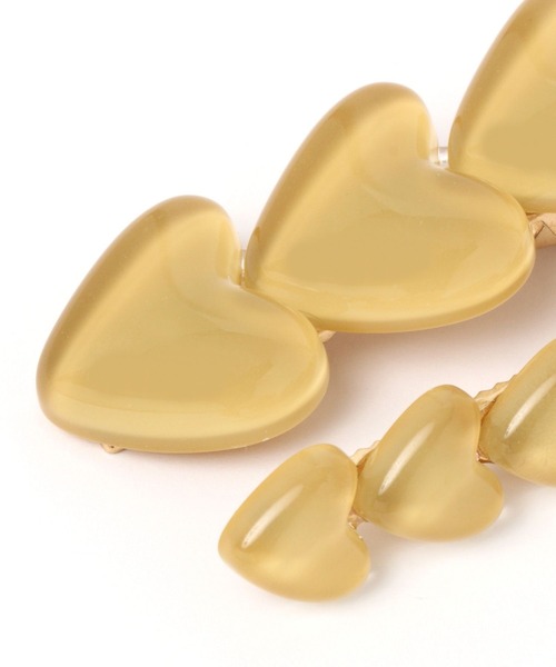 LOWRYS FARM（ローリーズファーム）の「ハートクリップ　 906306（バレッタ/ヘアクリップ・レディース・ブラウン/アイボリー/グレー/キャメル・FREE）」の13枚目の写真