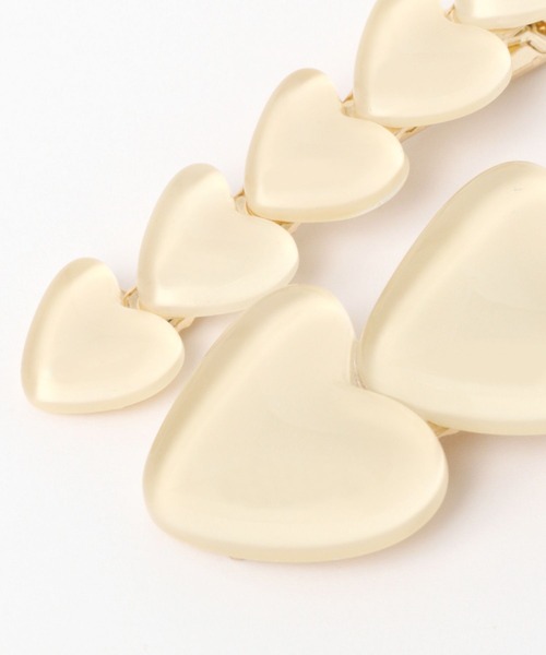 LOWRYS FARM（ローリーズファーム）の「ハートクリップ　 906306（バレッタ/ヘアクリップ・レディース・ブラウン/アイボリー/グレー/キャメル・FREE）」の12枚目の写真
