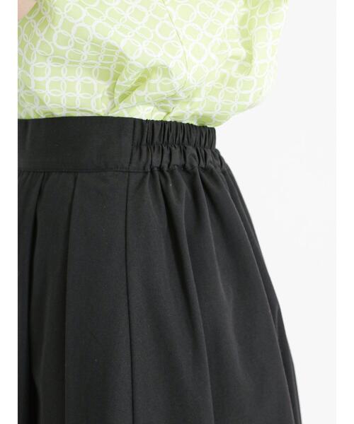 Te chichi（テチチ）の「リネン混ポプリンタックロングスカート（スカート・レディース・キナリ/ブラック・F）」の12枚目の写真