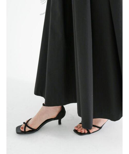 Te chichi（テチチ）の「リネン混ポプリンタックロングスカート（スカート・レディース・キナリ/ブラック・F）」の13枚目の写真