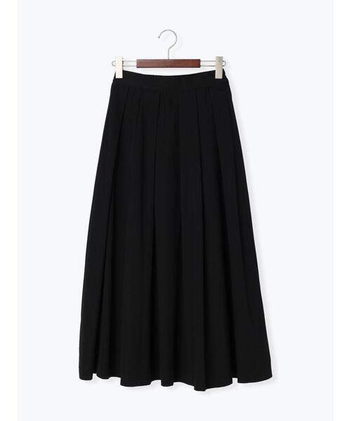 Te chichi（テチチ）の「リネン混ポプリンタックロングスカート（スカート・レディース・キナリ/ブラック・F）」の14枚目の写真
