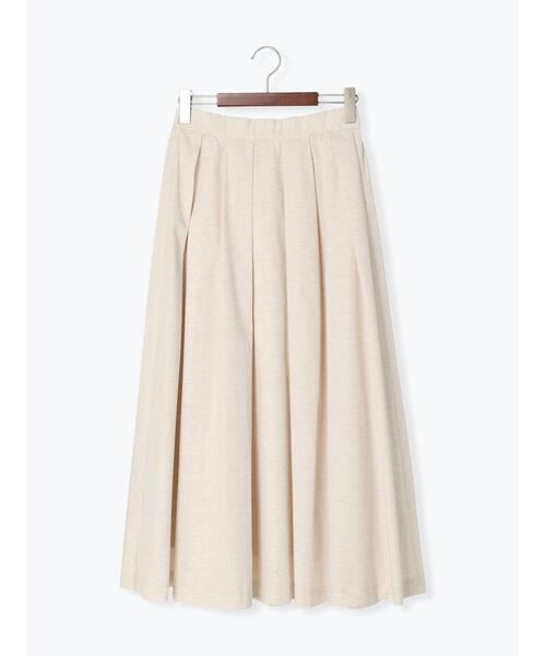 Te chichi（テチチ）の「リネン混ポプリンタックロングスカート（スカート・レディース・キナリ/ブラック・F）」の15枚目の写真