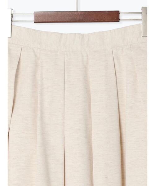 Te chichi（テチチ）の「リネン混ポプリンタックロングスカート（スカート・レディース・キナリ/ブラック・F）」の17枚目の写真